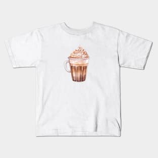 Frappucino Coffee Art Kids T-Shirt